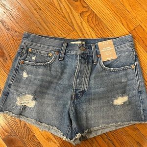Madewell Relaxed Denim Shorts Size 30-32 NEW